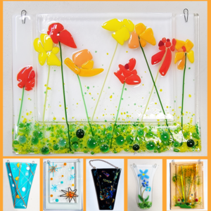 Fused Glass Pocket Vase