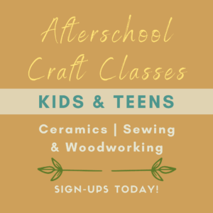 Sign up for our Afterschool Afternoon Craft Classes for Kids & Teens at San Diego Craft Collective