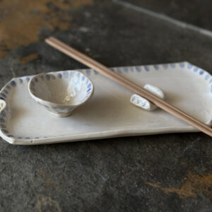 ceramic handbuilt sushi set