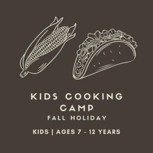 Kids Cooking Camp exploring and honoring the season at San Diego Craft Collective, November 24 & 25, 2025
