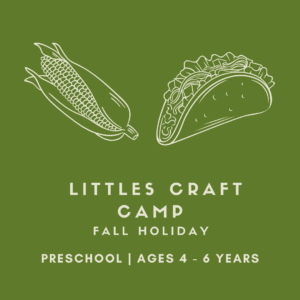 Preschool Cooking & Craft Camp exploring and honoring the season at San Diego Craft Collective
