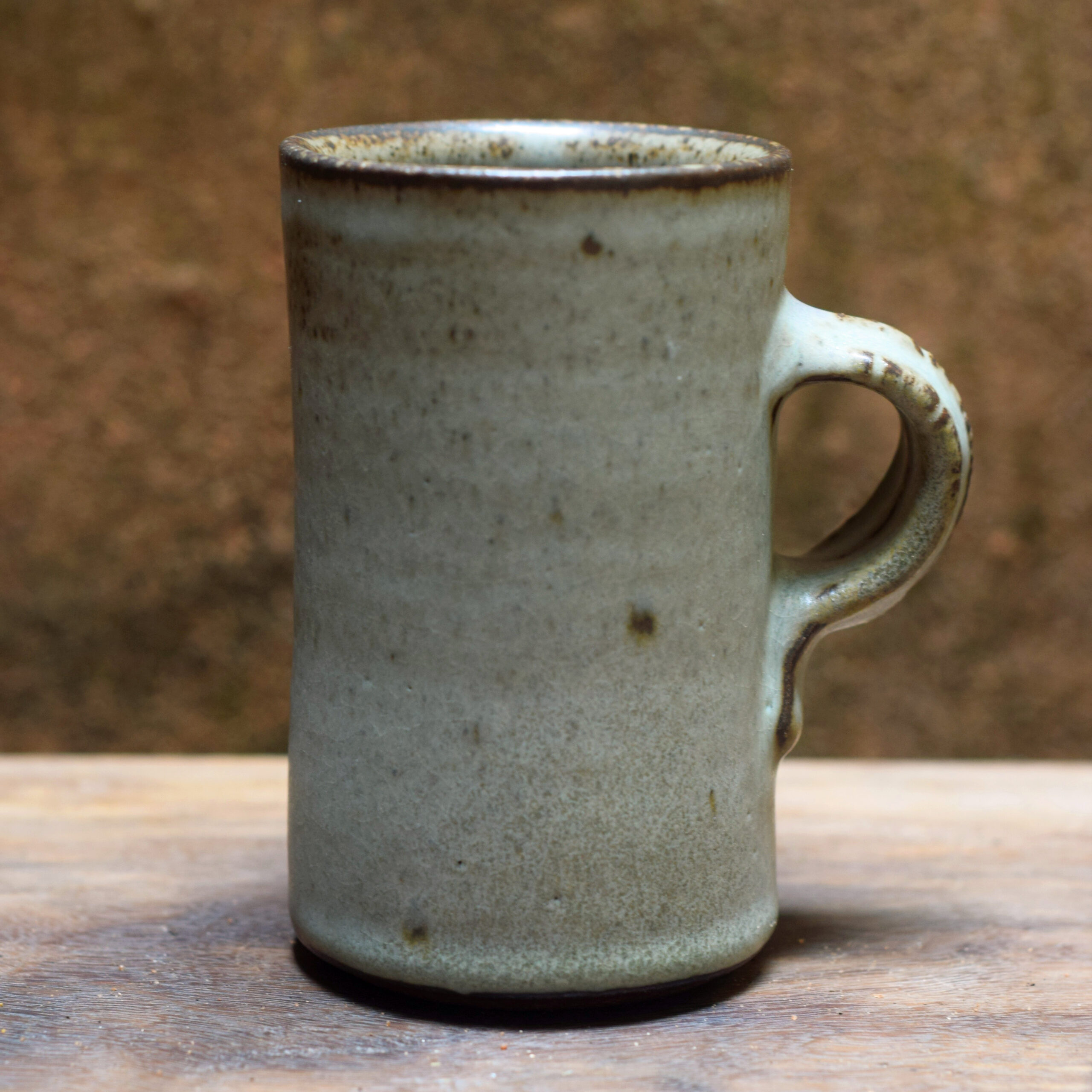glazed ceramic mug